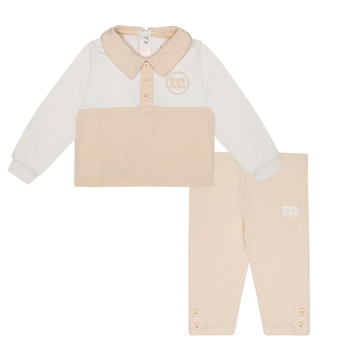 Mini Mitch & Son AW24 Polo Top Soft Set Donny 704 Beige