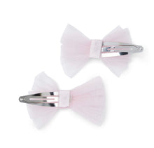 Load image into Gallery viewer, Little A AW25 Tulle Bow Hair Clips Kaylee 315 Pink Fairy