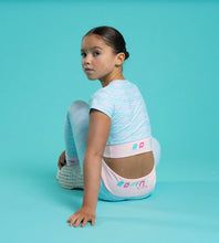 Load image into Gallery viewer, Bonini SS26 AOP Crop Sport Top 515 Energy Miami Mint
