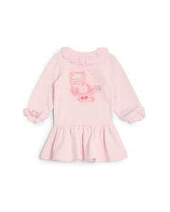 Caramelo Kids AW25 Jewellery Box Sweat Dress Pink 3421118