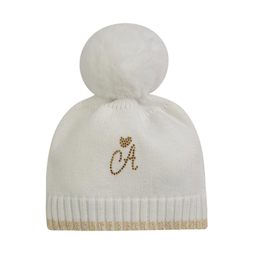 Little A AW23 Knitted Pom Pom Hat - 313 - EMBERLY