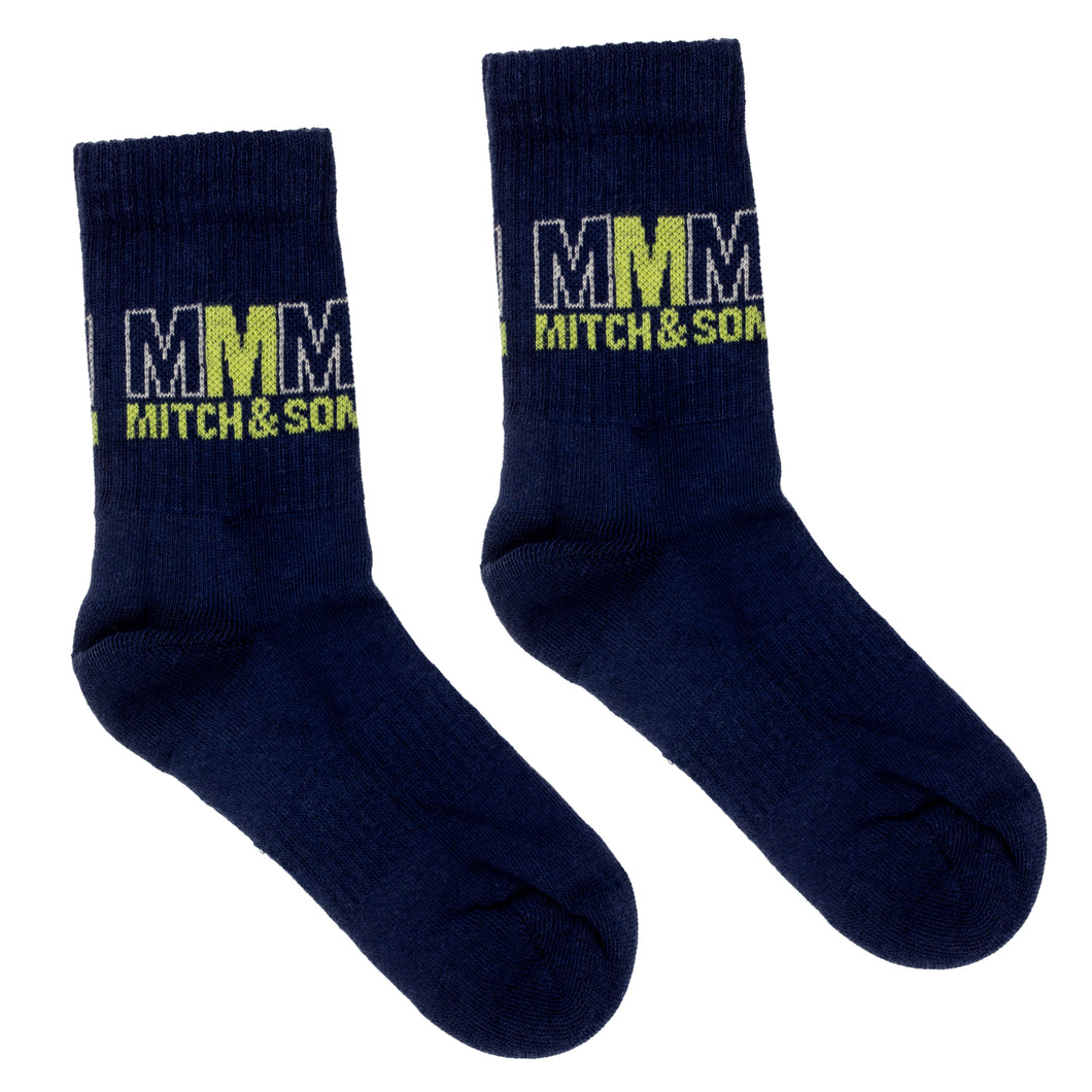 Mitch & Son SS24 Sport socks West 320 Blue Navy
