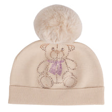 Load image into Gallery viewer, ADee AW24 Knitted Pom Pom Teddy Hat 925 Sabrina