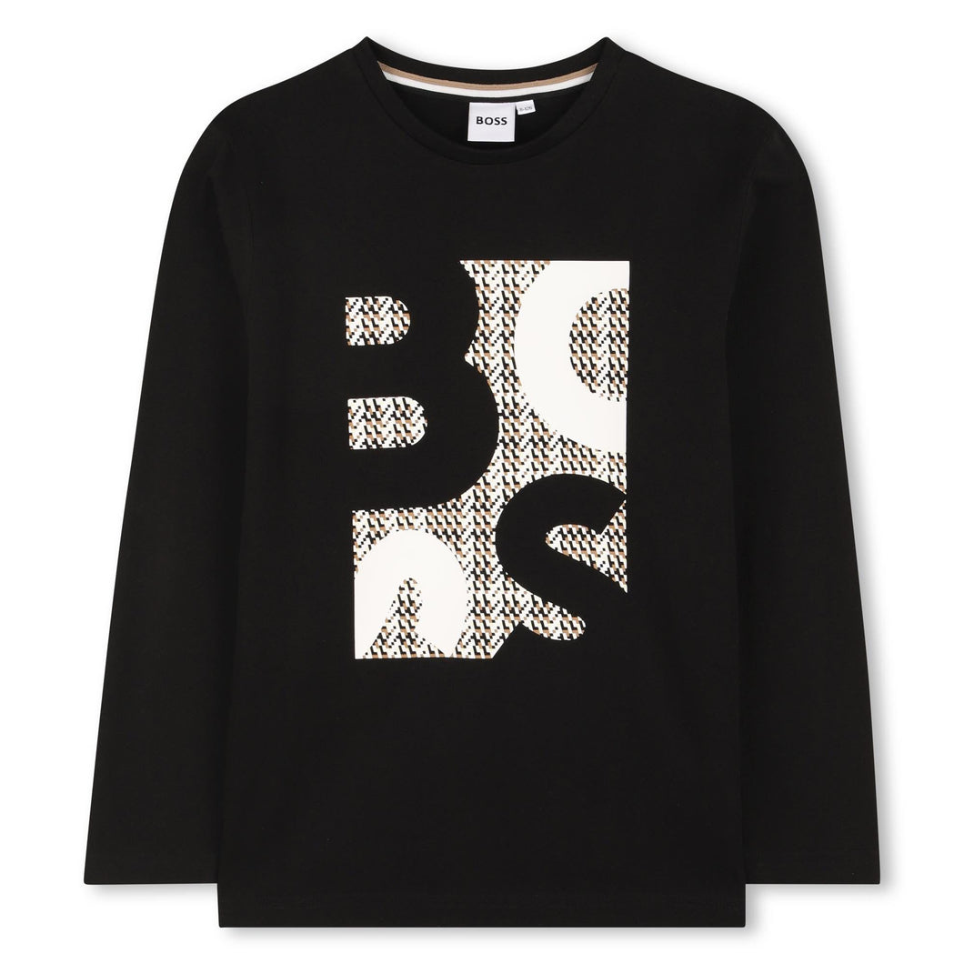 Boss AW25 Long Sleeved T-Shirt 362 Black