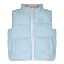 Load image into Gallery viewer, Mitch &amp; Son AW24 Reversible Gilet Andy 402 Pale Blue / Beige