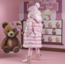 Load image into Gallery viewer, ADee AW25 Padded Long Metallic Jacket 205 Montana Pink Fairy