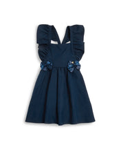 Load image into Gallery viewer, Caramelo school wear 342142 Navy pinafore dress