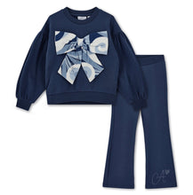 Load image into Gallery viewer, ADee AW25 Bow Flare Tracksuit Navy 523 Luna