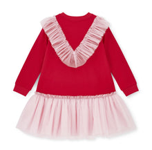 Load image into Gallery viewer, ADee AW25 Heart Tulle Dress 702 Red Lacey Red