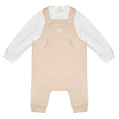 Mini Mitch & Son AW24 Dungaree Set Drew 707 Beige