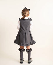 Load image into Gallery viewer, Caramelo school wear 3421122 grey tunic zip front pinny AW26