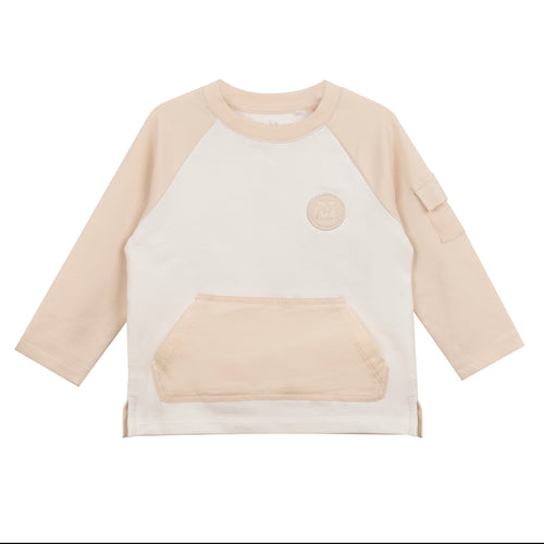 Mitch & Son AW24 Raglan Sweat Top 412 Axel Snow White