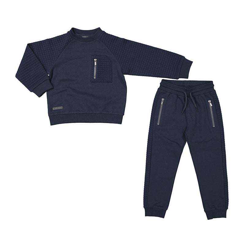 Mayoral AW24 Tracksuit Padded Set 4605 Mini Boy Navy