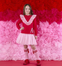 Load image into Gallery viewer, ADee AW25 Heart Tulle Dress 702 Red Lacey Red