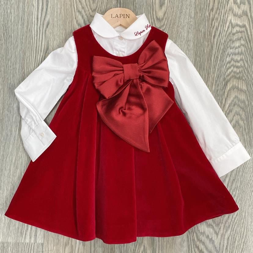 Lapin House Blouse & Dress Red / White