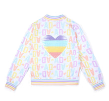 Load image into Gallery viewer, ADee SS26 Initial Print Bomber with Seqin Heart Art work on Back Sassy 304