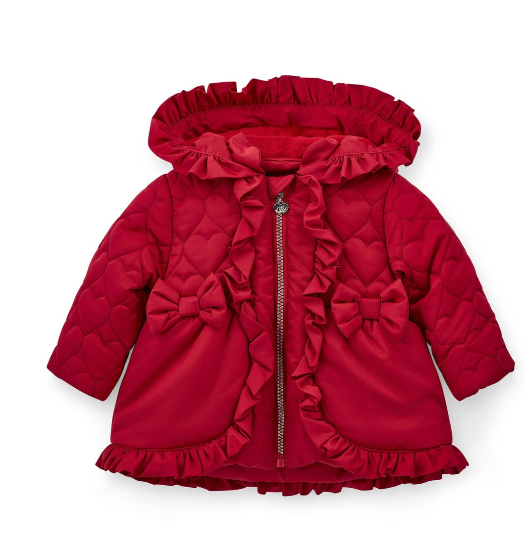 Little A AW25 Heart Embroidery Puff Hooded Jacket Kaia 401