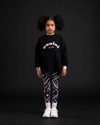 Bonini AW25 Tape Sweatshirt 304 Black Groove