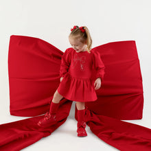 Load image into Gallery viewer, Little A AW26 Girls ESME Red Bow Dress 409