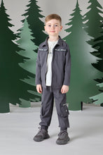 Load image into Gallery viewer, Mitch &amp; Son Junior AW24 Poly Zipper TRACKSUIT 612 Calvin DARK Grey