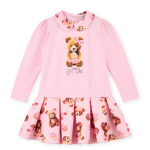 Load image into Gallery viewer, ADee AW25 Bear Print Mix Dress 709 Meadow Pink Fairy