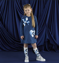Load image into Gallery viewer, ADee AW25 Handbag Sweat Dress Navy 714 Lotus