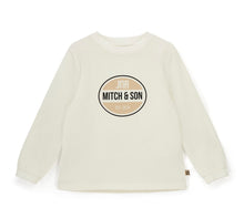 Load image into Gallery viewer, Mitch &amp; Son Junior AW25 Logo Long Sleeve Top 615 Lewis Snow White
