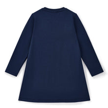 Load image into Gallery viewer, ADee AW25 Handbag Sweat Dress Navy 714 Lotus