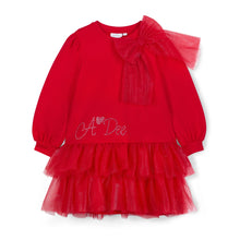 Load image into Gallery viewer, ADee AW26  Brandy Tulle Bow Dress 716 Red