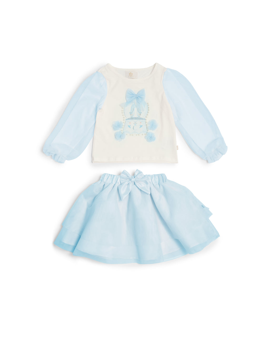 Caramelo Kids AW25 Graphic Skirt Set 3453102 Sky