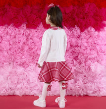 Load image into Gallery viewer, ADee AW25 Check Bow Dress with Peter Pan Collar 703 Snow White