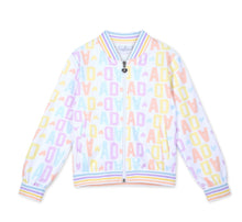 Load image into Gallery viewer, ADee SS26 Initial Print Bomber with Seqin Heart Art work on Back Sassy 304