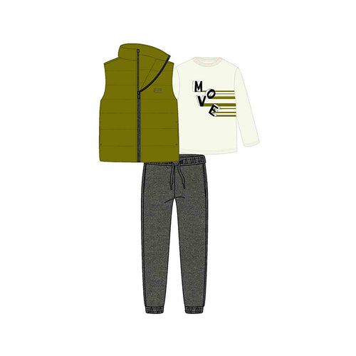 Mayoral AW24 Knit Active 3 piece Tracksuit  Pesto 4606 Mini Boy