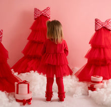 Load image into Gallery viewer, Little A AW25 Tulle Legging Set 404 Kayla Red