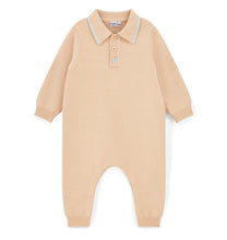 Load image into Gallery viewer, Mitch &amp; Son AW25 Knitted Polo Romper 707 Mack Latte Beige