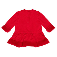 Load image into Gallery viewer, Little A AW24 Heart Faux Fur Dress Harmony 406 Red