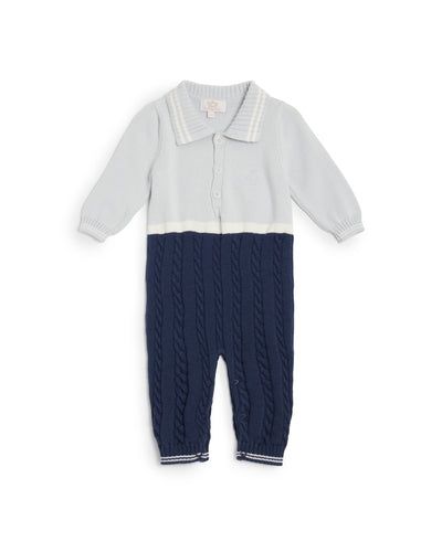 Caramelo Kids AW25 Knitted ALL IN ONE 2050182 Sky