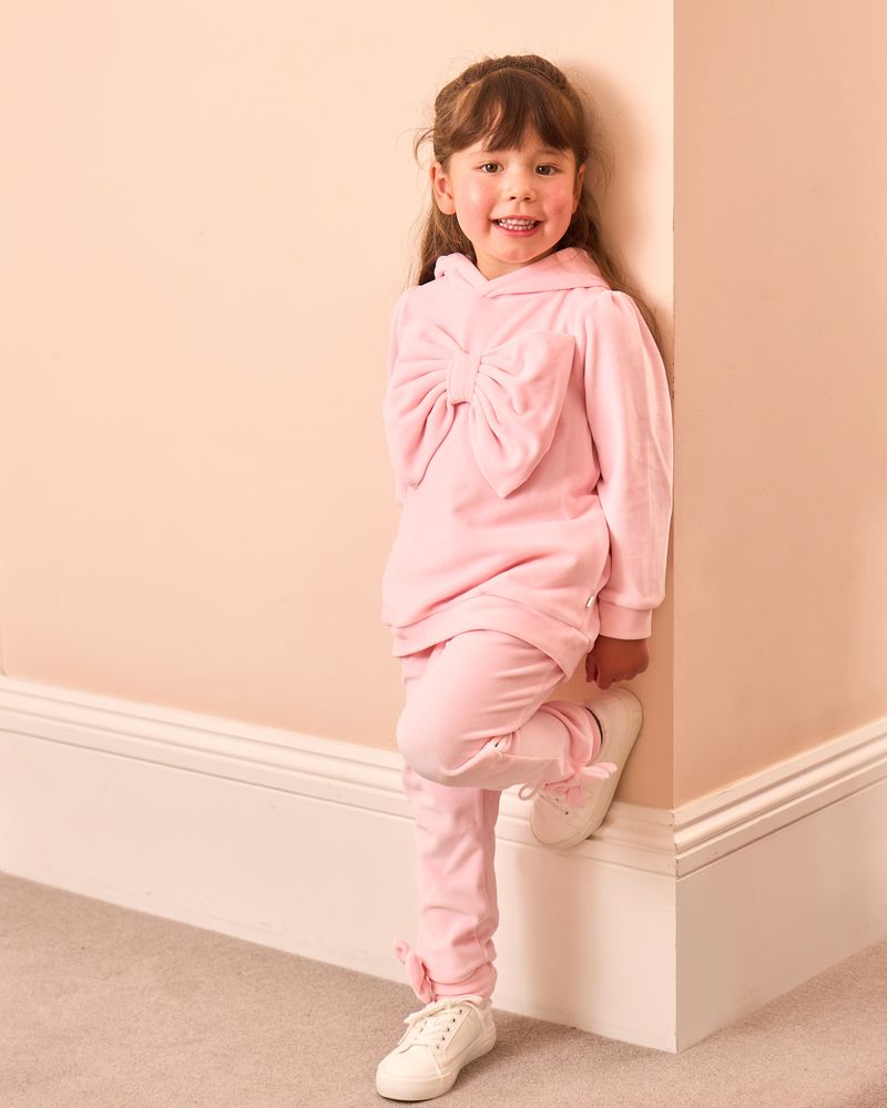 Caramelo Kids AW25 Velour Tracksuit Pink 342296