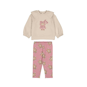 Mayoral AW25 Pullover and Legging Set 2741 Orchid