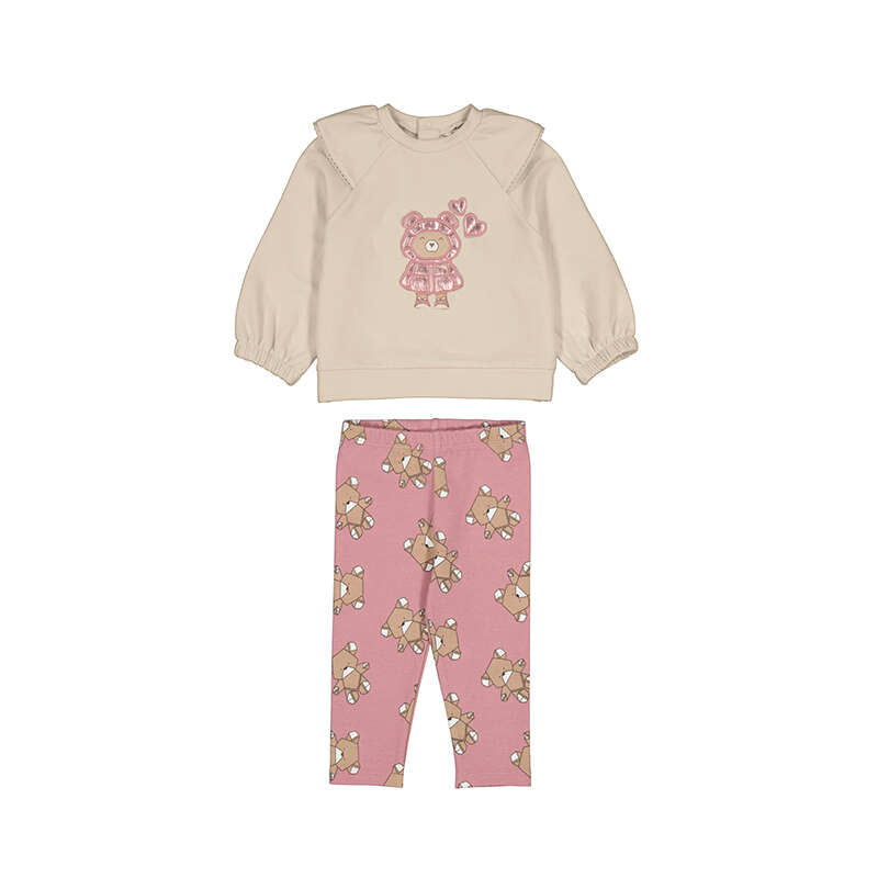 Mayoral AW25 Pullover and Legging Set 2741 Orchid