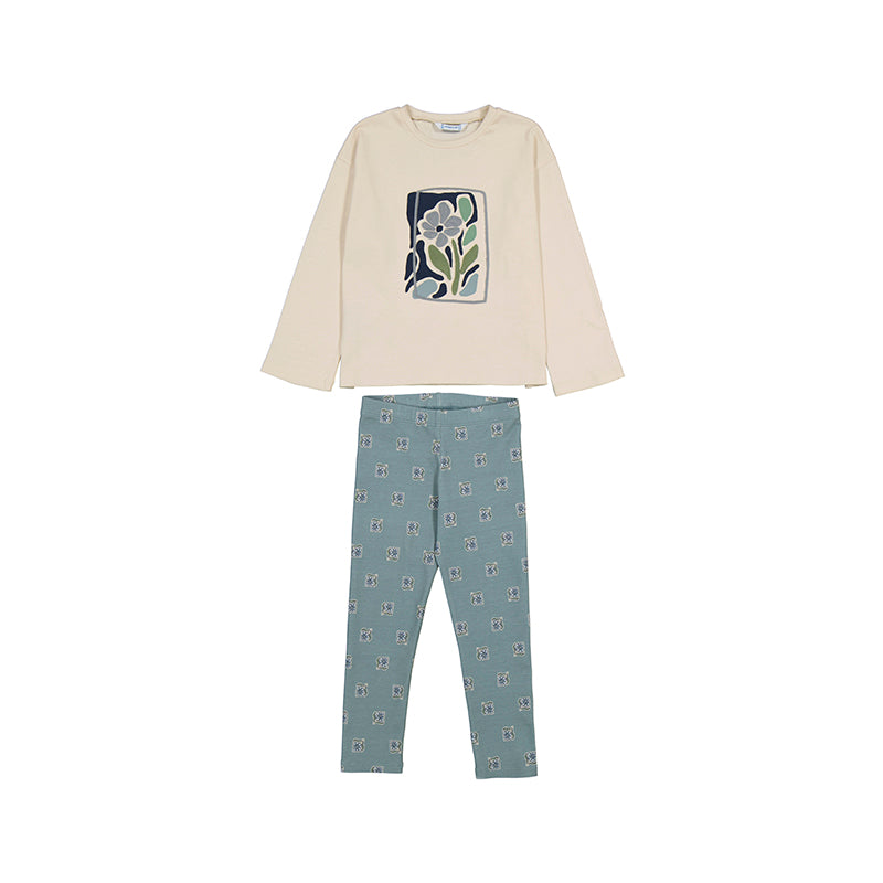 Mayoral AW25 Leggings Set 4719 Sage