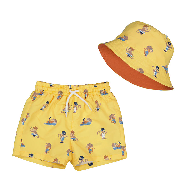 Mayoral SS24 Swim short w/bucket hat set Style: 24-01647-096
