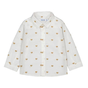 Mayoral AW25 Baby Boy Bear Shirt  2107