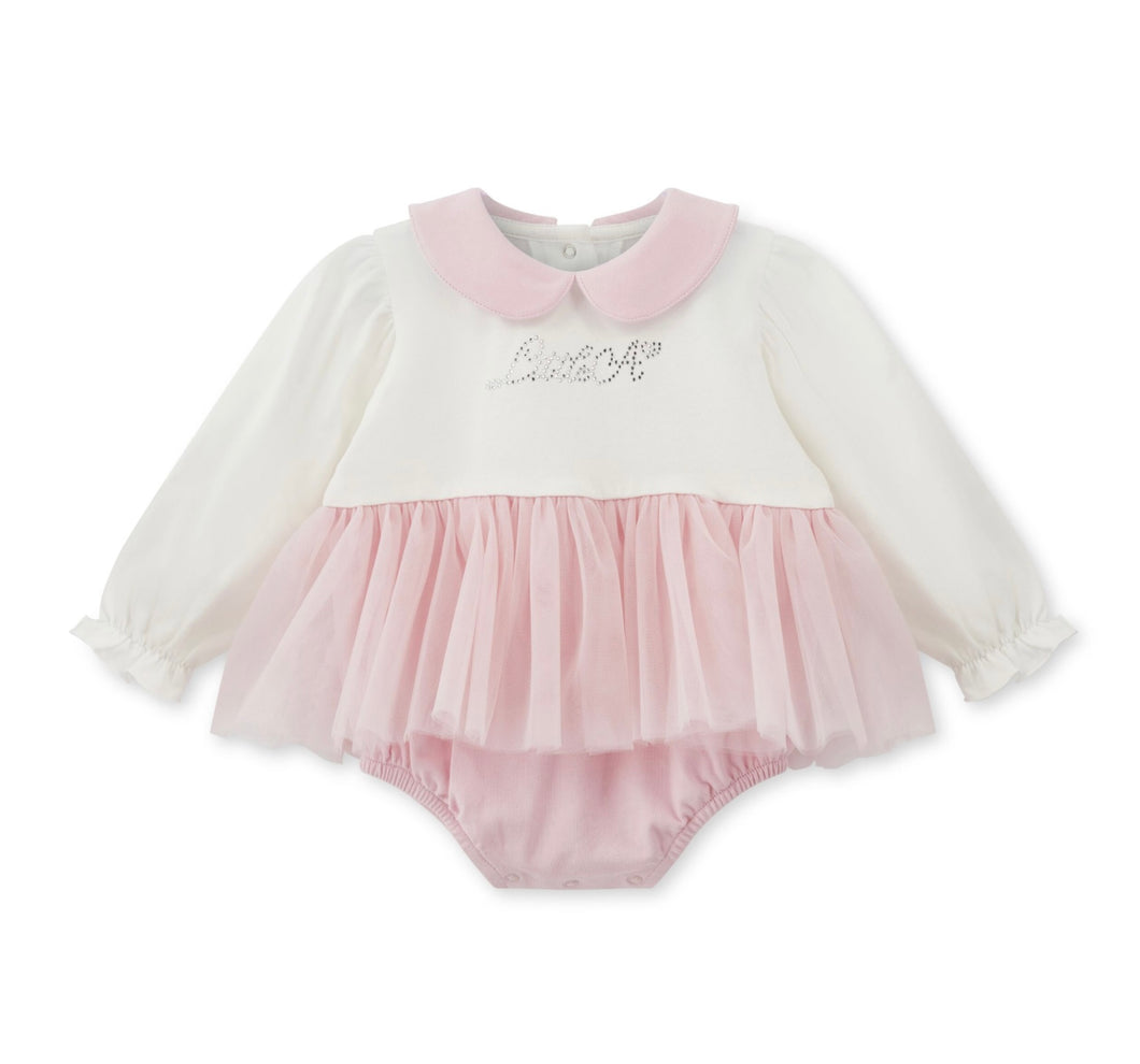 Little A AW25 Tulle Romper Kimberley Pink Fairy 312