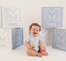 Load image into Gallery viewer, Mini Mitch SS26 Nash Polo Romper 005 Sky Blue
