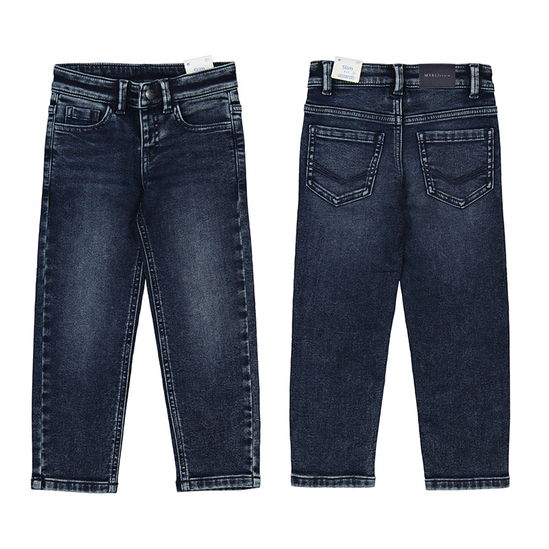 Mayoral AW25 Mini Boys Blue Black Denim Jeans 4571