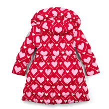 Load image into Gallery viewer, ADee AW25 Heart Print Bow Jacket 202 Lauren Red
