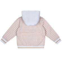 Load image into Gallery viewer, Mitch &amp; Son SS24 Gingham jacket Timmy Sand 103