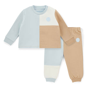 Mitch & Son AW25 Cut n Sew Crewneck Tracksuit Max 704 Sky Blue