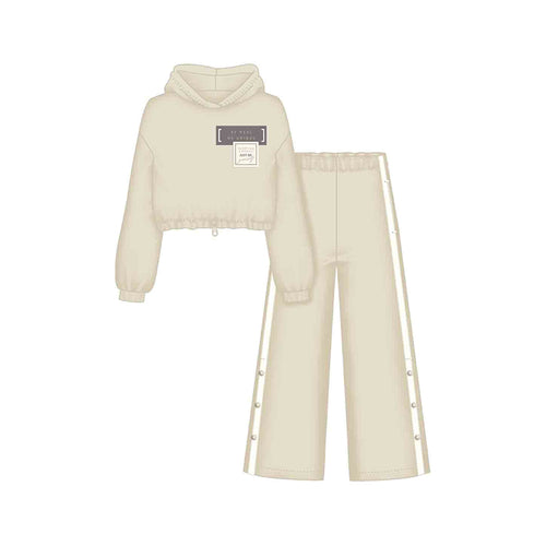 Mayoral AW25 Junior Girls Flared Bottoms Tracksuit 7853 Sand